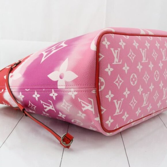 LOUIS VUITTON Escar Neverfull MM Rouge - Picture 5 of 10